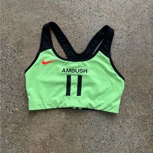 Nike Ambush Lime and Black Sports Bra